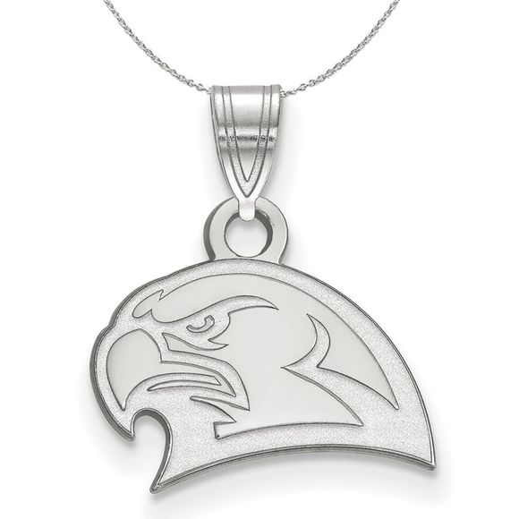 Sterling Silver Miami U Small Pendant Necklace - 16 Inch - Picture 1 of 7